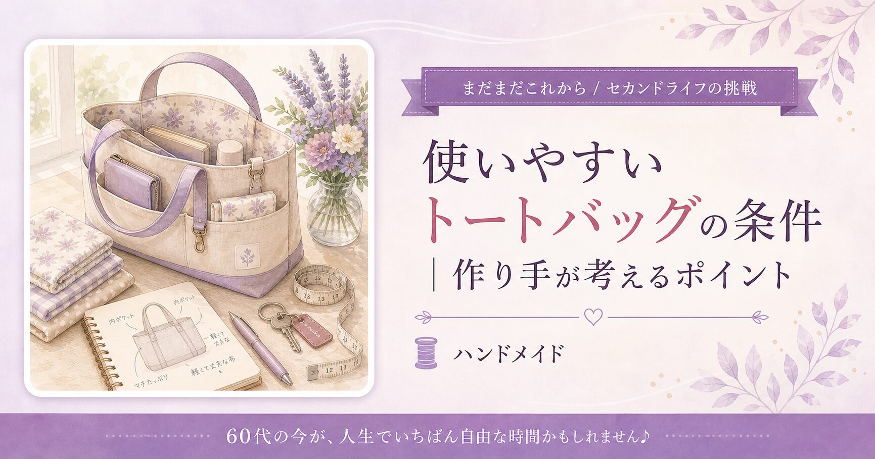 使いやすいトートバッグの条件