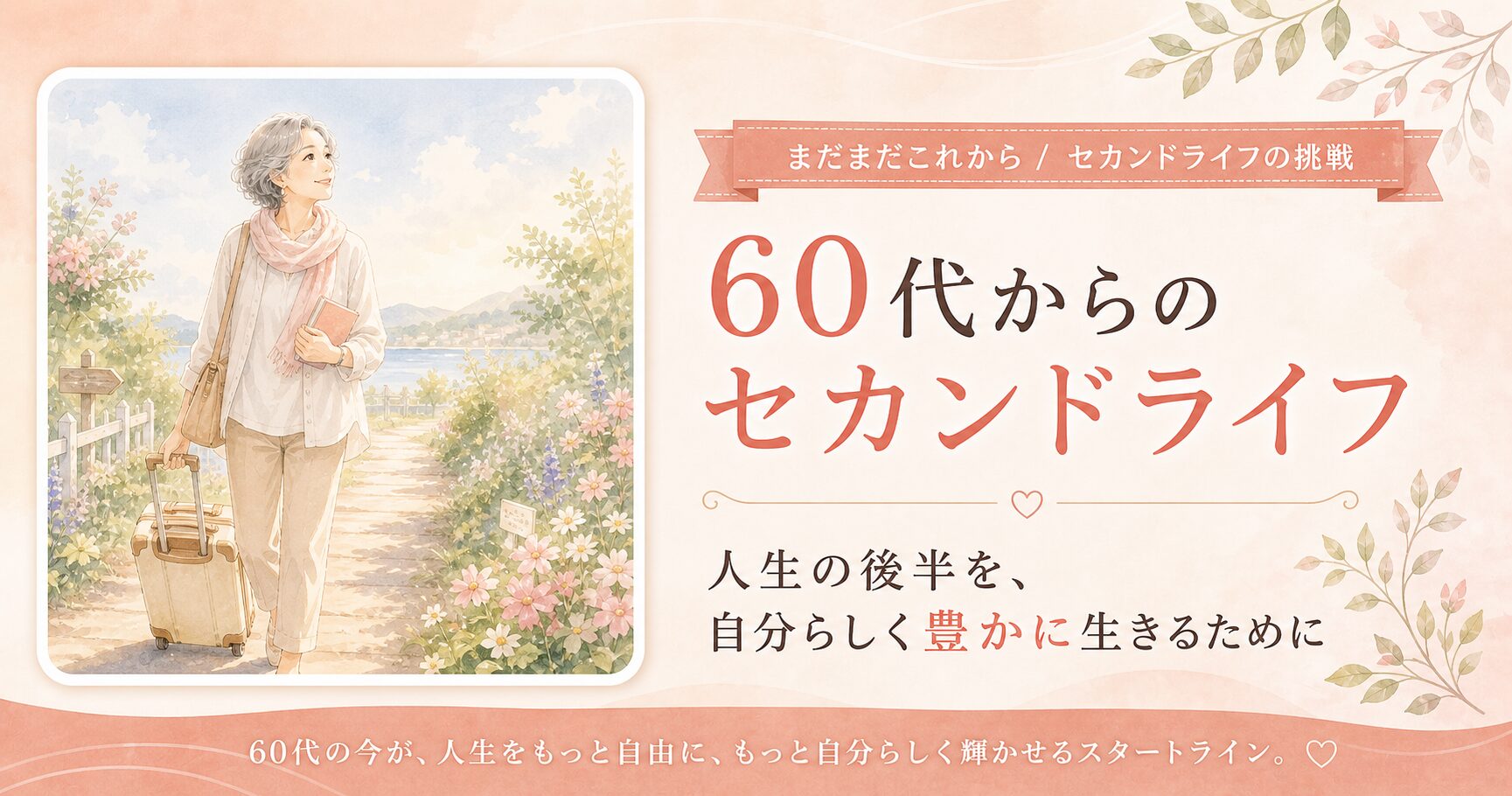 60代からのセカンドライフ｜人生の後半を、自分らしく豊かに生きるために